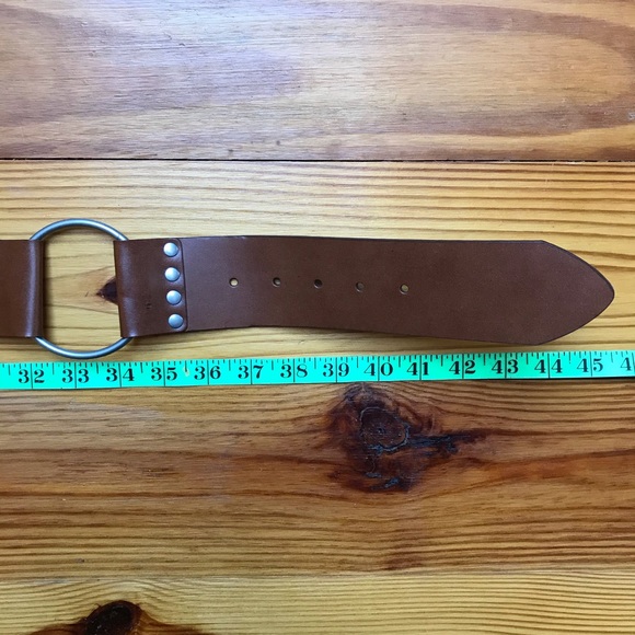 Genuine Bonded Leather Tan Accent Belt, L, NWOT - Picture 7 of 10